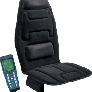 Relaxzen 60-2910 10-Motor Massage Seat Black Cushion Plus Heat