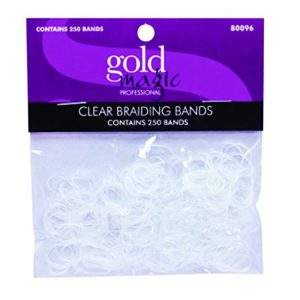 Gold Magic 250 Clear Elastic Braiding Bands 80096