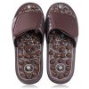Brown Medium Size Reflexology Foot Massaging Unisex Slippers