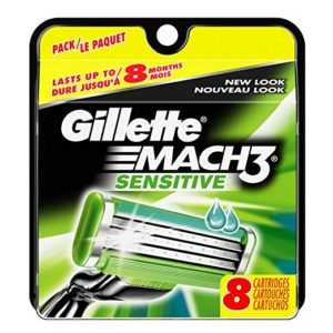 Gillette Mach3 Sensitive Power Razor Blade Refills 8 Count