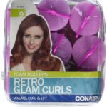 Conair Big Retro Glam Curl Foam Rollers 9 Count