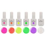 BMC 6 Pieces Color Gel Nail Art Polish