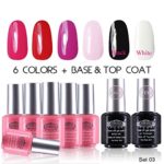 Perfect Summer Classic French Manicure Art Colors Gel Nail Polish