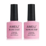 AIMEILI Base Plus No Wipe Top Coat Kit Set