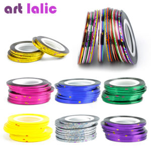 ART LALIC Rolls Striping Tape Line Nail Art Decoration Sticker