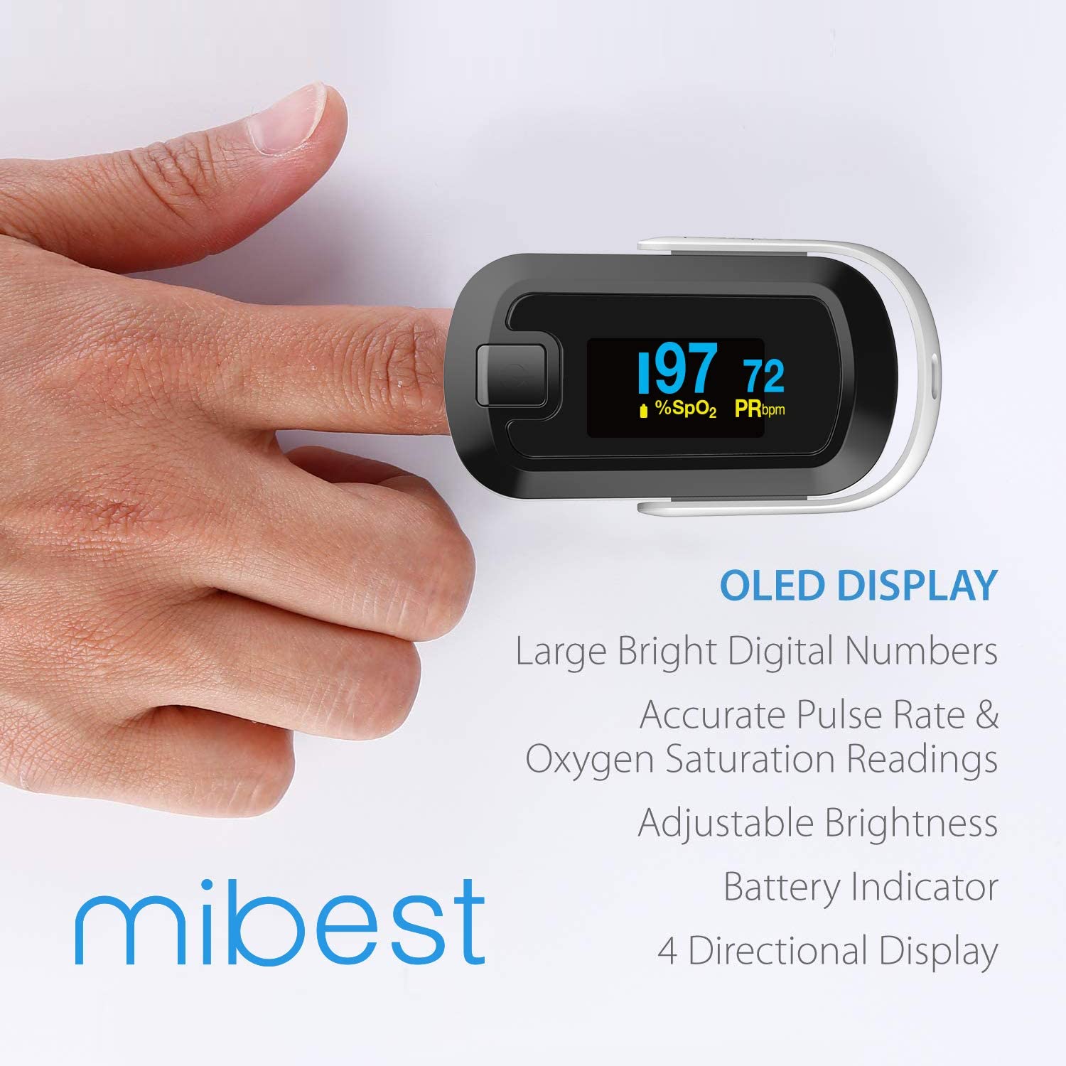 MIBEST Fingertip Pulse OLED Oximeter