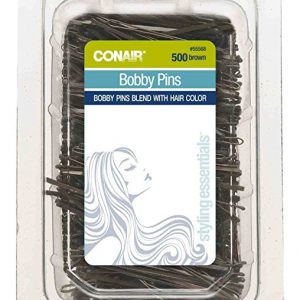 Conair Easy Usage Bobby Pins Brown 500 Pack