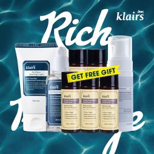KLAIRS Rich Moist Vegan Friendly Skincare Products Package